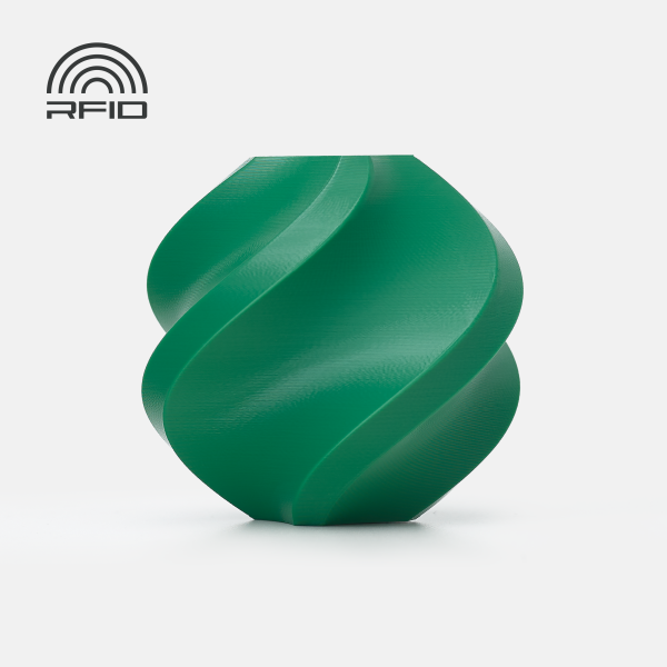 PLA Basic Mistletoe Green (10502) - темно-зелений ПЛА філамент Bambu Lab пластик для 3д друку