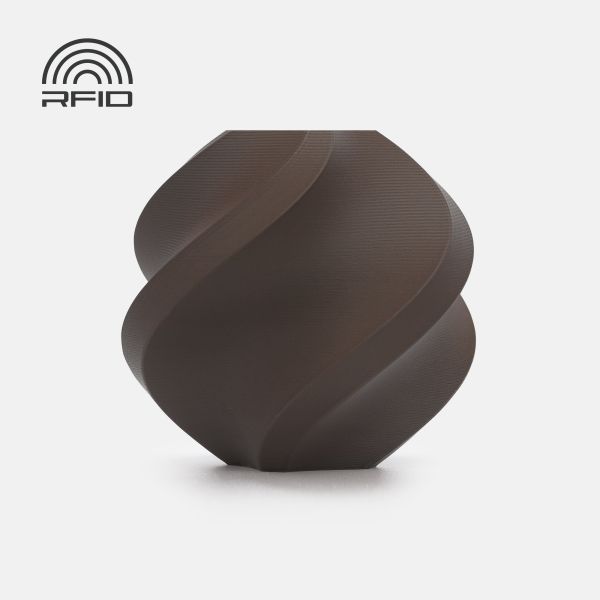 PLA Matte Dark Chocolate (11802)  - матовий темно-коричневий шоколадний ПЛА філамент Bambu Lab пластик для 3д друку
