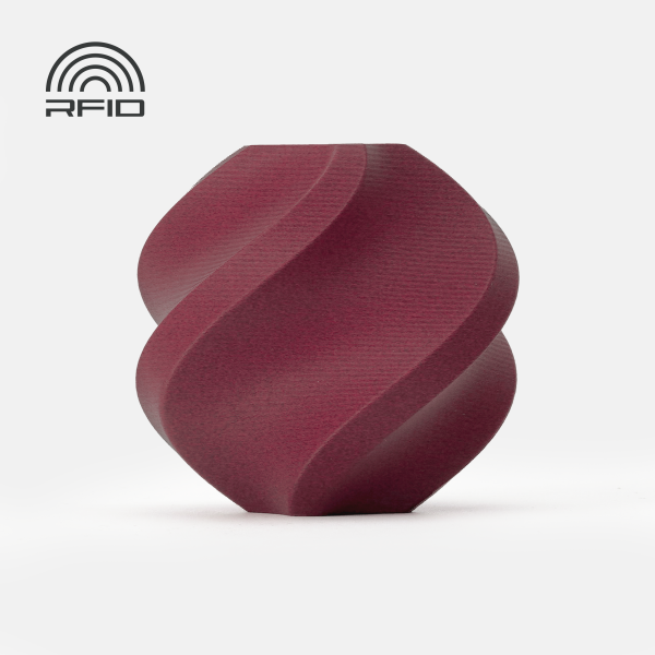 PLA-CF Burgundy Red (14200) червоний вугленаповнений ПЛА філамент Bambu Lab для 3д друку