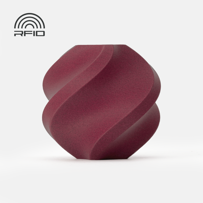 PLA-CF Burgundy Red (14200) червоний вугленаповнений ПЛА філамент Bambu Lab для 3д друку