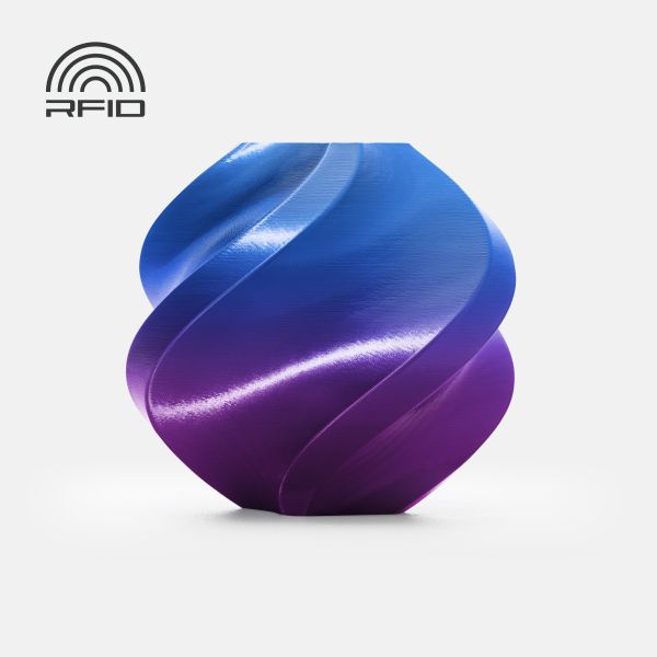 PLA Silk Multi-Color Aurora Purple (13909) шовковий багатокольоровий ПЛА філамент Bambu Lab пластик для 3д друку