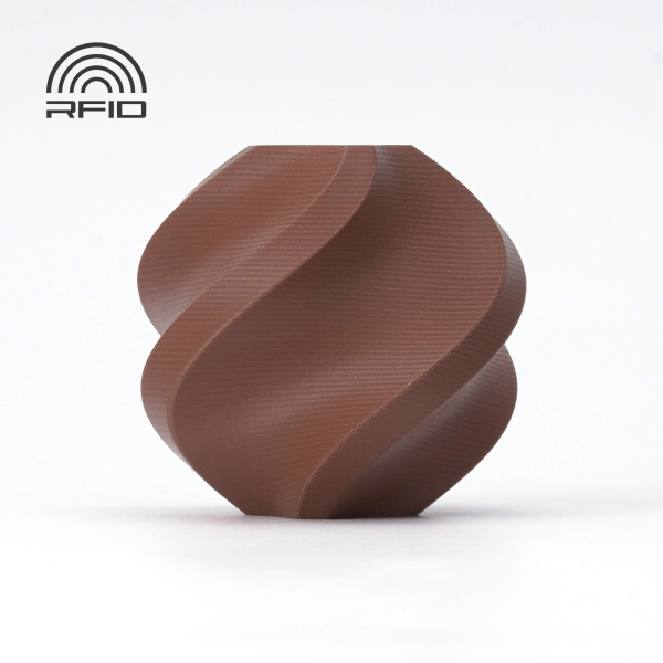 PLA Matte Dark Brown (11801)  - матовий темно-коричневий ПЛА філамент Bambu Lab пластик для 3д друку