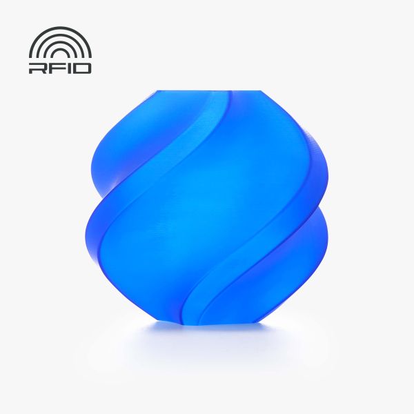 PLA Translucent Blue (13611) - прозорий синій ПЛА філамент Bambu Lab пластик для 3д друку