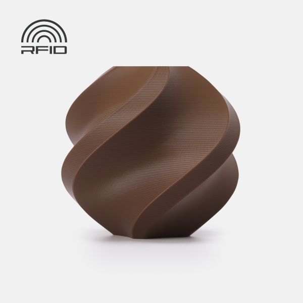 PLA Basic Cocoa Brown (10802)  -  кокосовий темно-коричневий ПЛА філамент Bambu Lab пластик для 3д друку