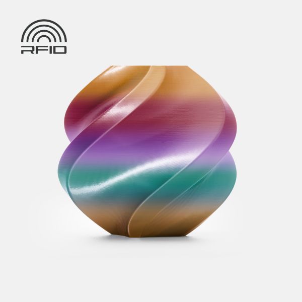 PLA Silk Multi-Color Dawn Radiance (13912) шовковий багатокольоровий ПЛА філамент Bambu Lab пластик для 3д друку