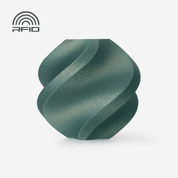 PLA Galaxy Green (13503) зелений галактичний з блістками ПЛА філамент Bambu Lab пластик для 3д друку