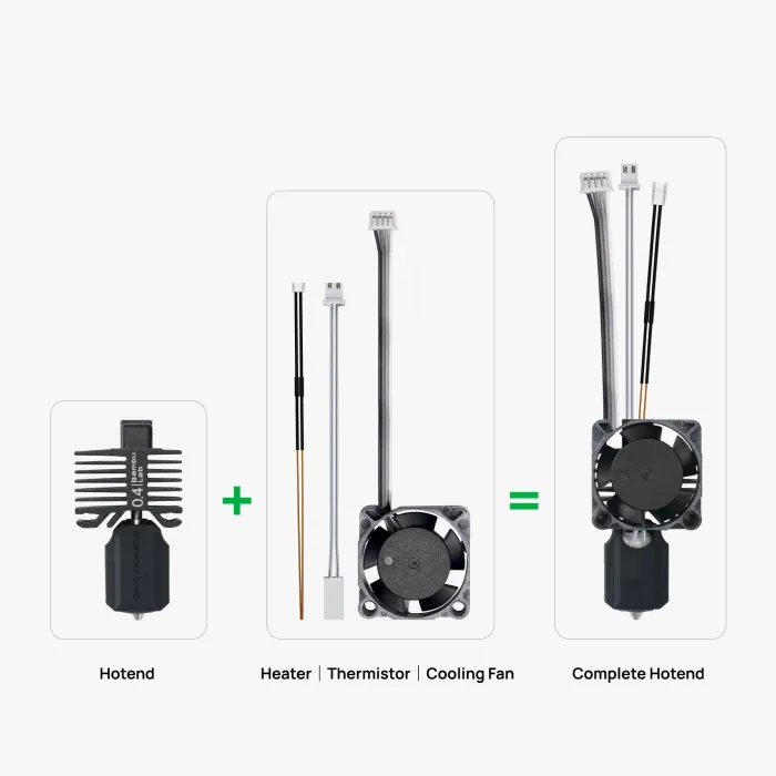 Хотенд у повному зборі для X1C Bambu Lab загартована сталь  0.2 / 0.4 / 0.6 / 0.8мм