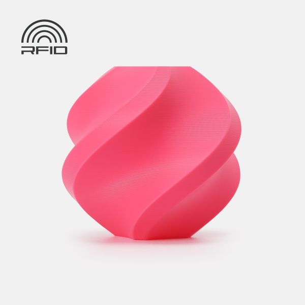 PLA Basic Hot Pink (10204) - насичено-рожевий ПЛА філамент Bambu Lab пластик для 3д друку