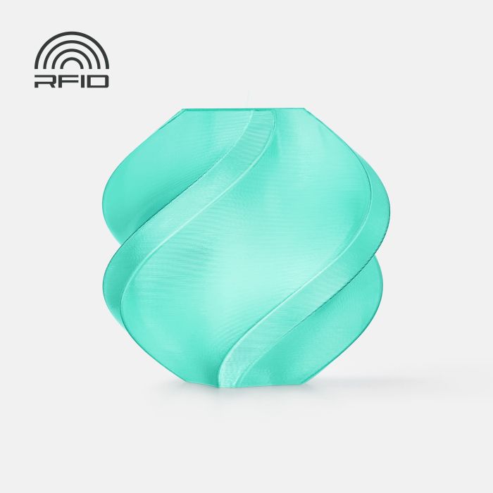 PETG Translucent Teal (32501) Бірюзовий прозорий ПЕТГ філамент пластик Bambu Lab для 3д друку
