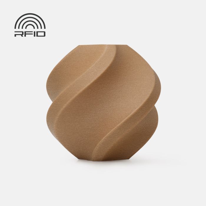 PA6-GF  Brown (72800) Коричневий склонаповнений нейлон філамент пластик Bambu Lab для 3д друку