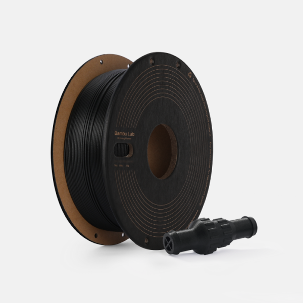 PPS-CF  Black (76100) Чорний інженерний високотемпературний філамент Bambu Lab для 3d друку