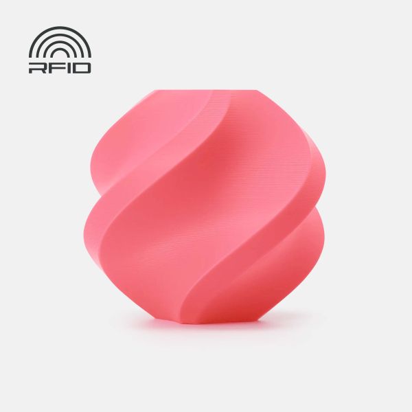 PLA Basic Pink (10203) - рожевий ПЛА філамент Bambu Lab пластик для 3д друку