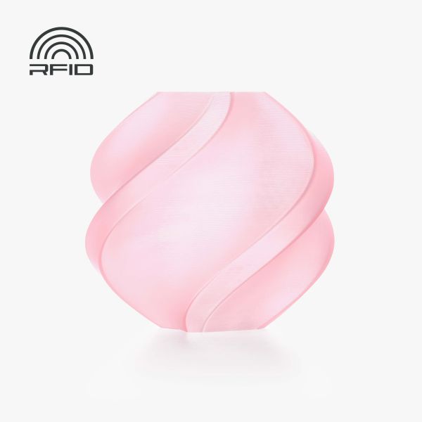 PLA Translucent Cherry Pink (13211)  - прозорий рожевий ПЛА філамент Bambu Lab пластик для 3д друку