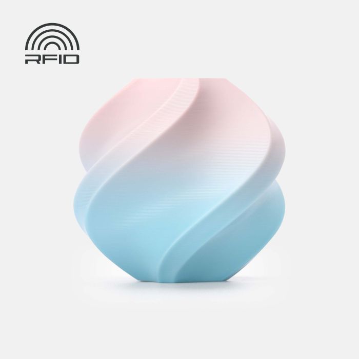 PLA Basic Gradient Cotton Candy Cloud (10907) градіентний двоколірний ПЛА філамент Bambu Lab пластик для 3д друку
