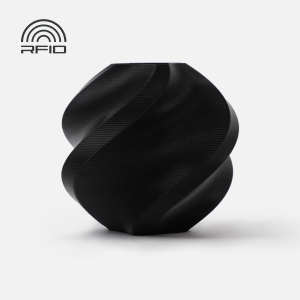 PLA Basic Black (10101) -  чорний ПЛА філамент Bambu Lab пластик для 3д друку