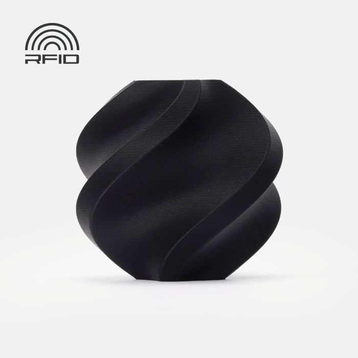 PLA-CF Black (14100) чорний вугленаповнений ПЛА філамент Bambu Lab для 3д друку