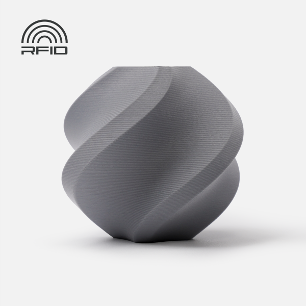 PLA Matte Ash Grey (11102) - матовий  попелясто-сірий ПЛА філамент Bambu Lab пластик для 3д друку