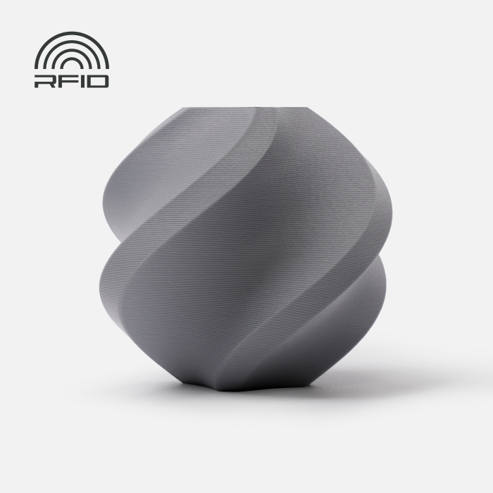 PLA Matte Ash Grey (11102) - матовий  попелясто-сірий ПЛА філамент Bambu Lab пластик для 3д друку