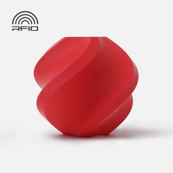 PLA Matte Scarlet Red (11200) - матовий червоний ПЛА філамент Bambu Lab пластик для 3д друку