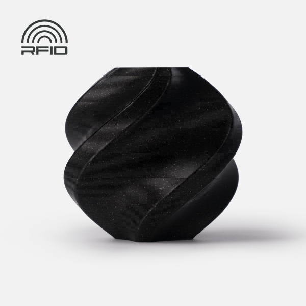 PLA Sparkle Onyx Black (13101) чорний з блістками ПЛА філамент Bambu Lab для 3д друку