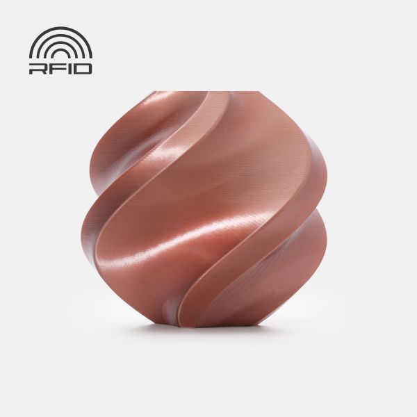 PLA Silk+ Rose Gold (13206) - шовковий рожеве золото ПЛА філамент Bambu Lab пластик для 3д друку