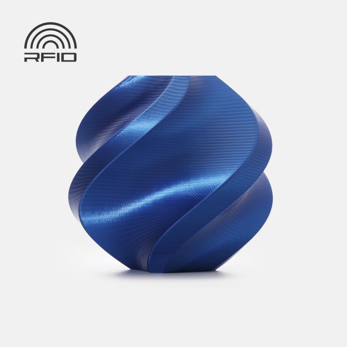 PLA Silk+ Blue (13604) - шовковий синій ПЛА філамент Bambu Lab пластик для 3д друку