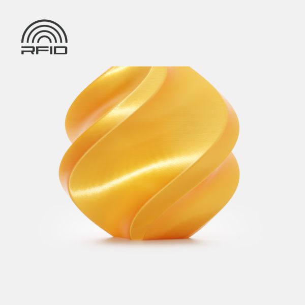 PLA Silk+ Gold (13405) - шовковий золотий ПЛА філамент Bambu Lab пластик для 3д друку