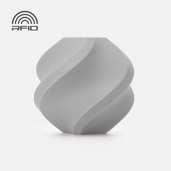 PLA Tough+ Gray (12105) Сірий ПЛА міцний філамент Bambu Lab, пластик для 3д друку