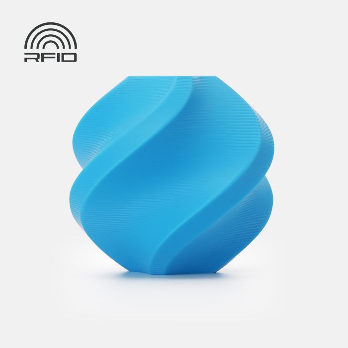 PLA Tough+ Cyan (12601) Блакитний ПЛА міцний філамент Bambu Lab, пластик для 3д друку