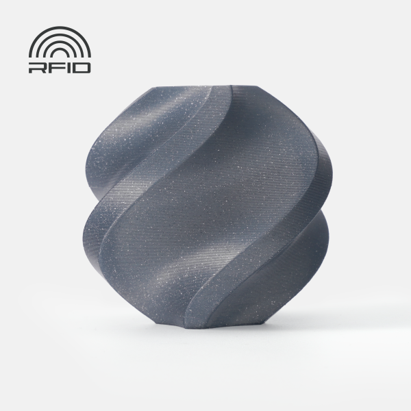 PLA Sparkle Slate Gray (13102) сірий з блістками ПЛА філамент Bambu Lab для 3д друку