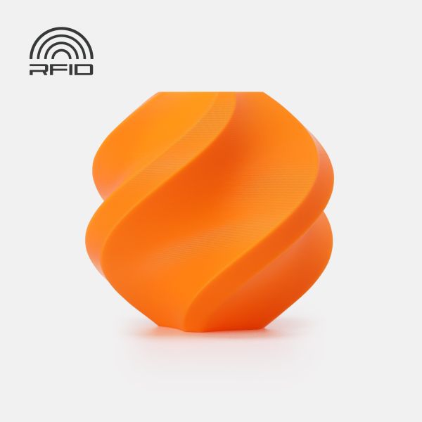 PLA Basic Pumpkin Orange (10301) - помаранчевий гарбузовий ПЛА філамент Bambu Lab пластик для 3д друку
