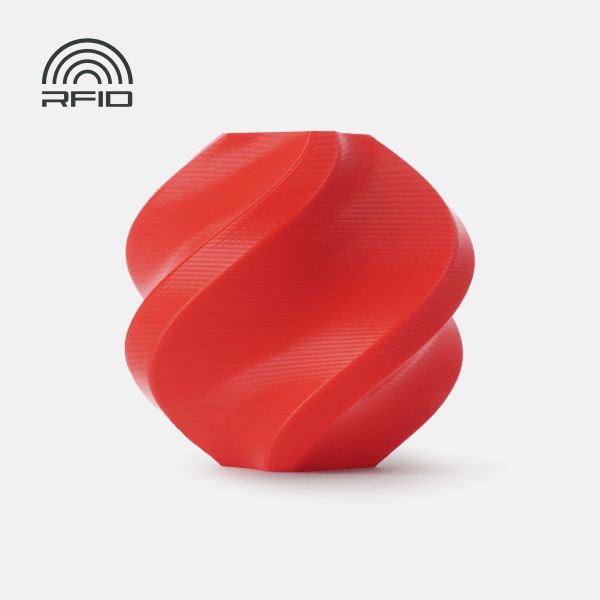 PLA Basic Red (10200) - червоний ПЛА філамент Bambu Lab пластик для 3д друку