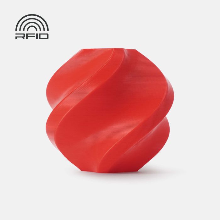 PLA Basic Red (10200) - червоний ПЛА філамент Bambu Lab пластик для 3д друку