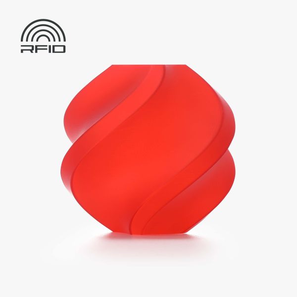 PLA Translucent Red (13210) - прозорий червоний ПЛА філамент Bambu Lab пластик для 3д друку