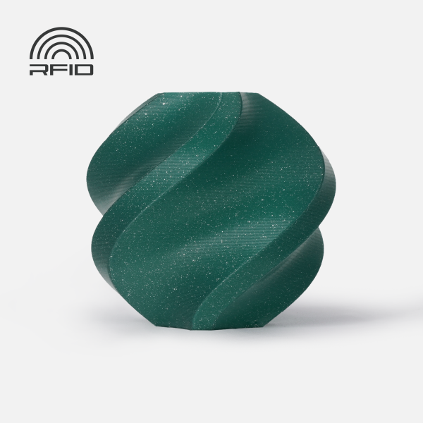 PLA Sparkle Alpine Green (13501) зелений с блістками ПЛА філамент Bambu Lab для 3д друку