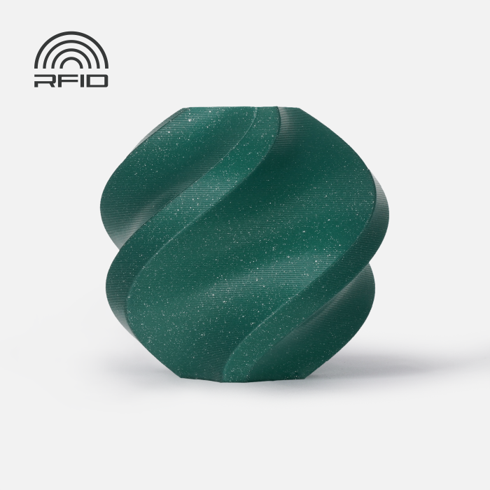 PLA Sparkle Alpine Green (13501) зелений с блістками ПЛА філамент Bambu Lab для 3д друку