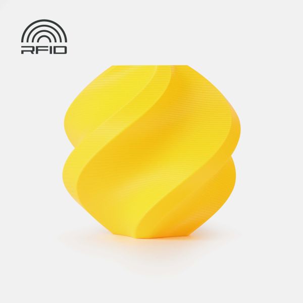 PLA Basic Yellow (10400) - жовтий базовий ПЛА філамент Bambu Lab пластик для 3д друку