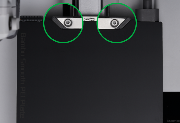 Step 1: Align the plate with the fixed points of the platform with the name of the plate facing you